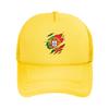 Portugal Flag Portuguese Casquette  Unisexs Womens Outdoor Hats  Adjustable Snapback Hat Casual Baseball Caps
