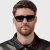 Classic Rivet Square Sunglasses Vintage Punk Style for Women Men Luxury Brand Designer Eyewear Outdoor Driving Sun Glasses
