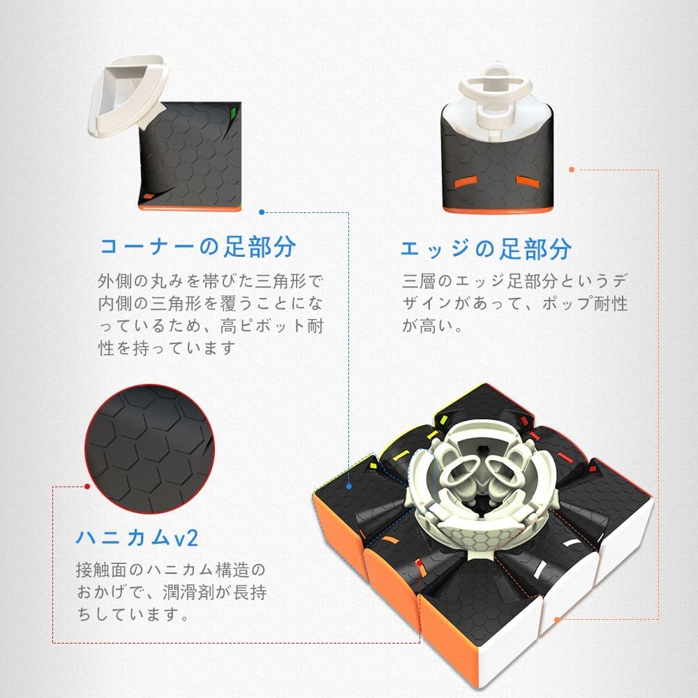 GAN 356 R Official Magic Cube Stickerless GAN 356RS 3x3 Competition Easy To GunCube S, - Cube, Turn,