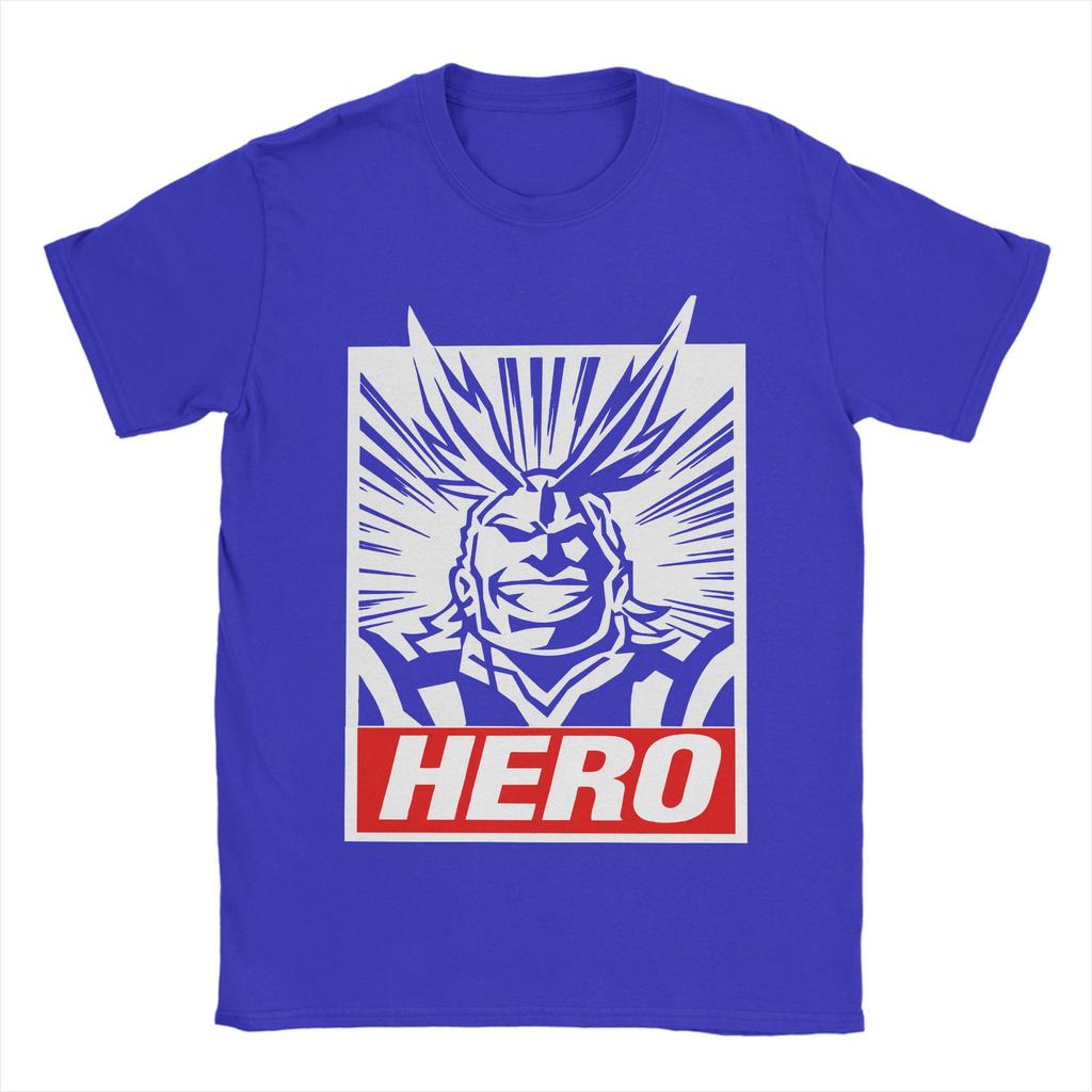 Vintage My Hero Academia Boku No Hero Academia All Might.png T-Shirt Men Round Neck Short Sleeve Clothes  Cotton Summer Tops