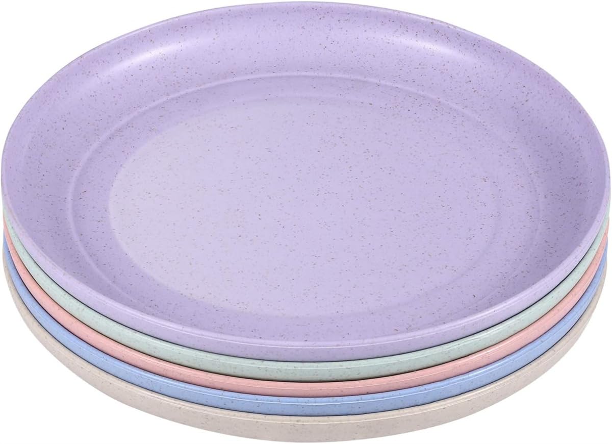 

Набор из 10 соломенных пластиковых круглых тарелок для ужина, микроволновой печи, мытья в посудомоечной машине, небьющейся посуды, набор для рамена из [EFFORTS] тарелок, 15 см, тарелка, тарелка, тарелка, блюдо, безопасный,