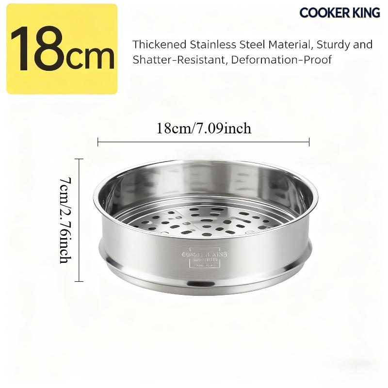 COOKER KING пароварка из нержавеющей стали 304 бытовая пароварка толстая решетка для пара промежуточный слой кастрюля для супа кастрюля для молока
