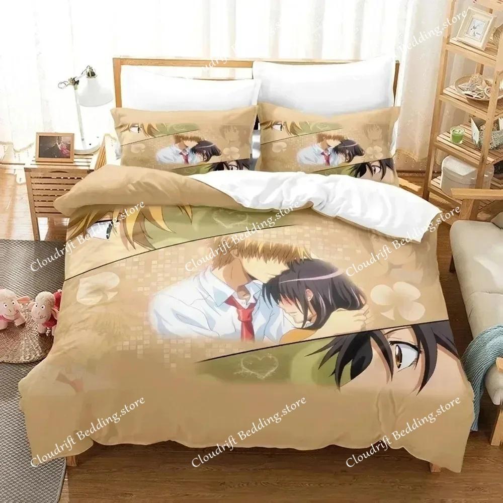 Anime Maid Sama Misaki Bettwäscheset Bettbezug Bettset Steppdeckenbezug Kissenbezug Steppdecke King Queen Size Jungen Erwachsene Bettwäscheset S