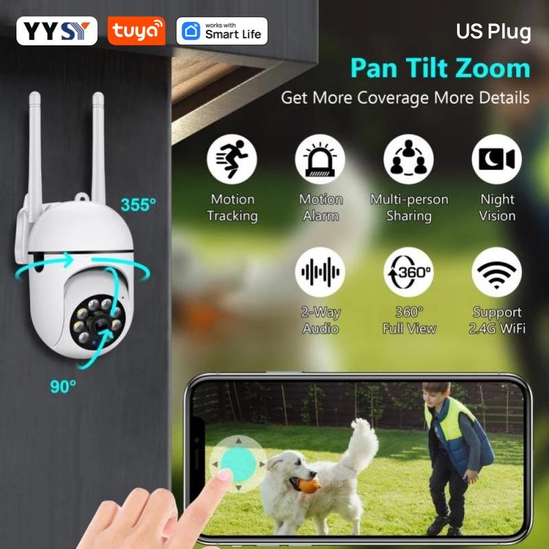 

Tuya Smart 2.4G WiFi Indoor Camera Smart Home Security Video Surveillance Supprt Two Way Audio Mobile Motion Only Camera