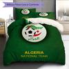 Algerien Nationalmannschaft Muster Bettwäsche Bettdecken-Set Heimdekoration Geschenk (1 Bettbezug + 2 Kissenbezüge (ohne Füllung))