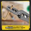 Copper Pipe Repair Pliers 6 Hole with Extended Lever Arm Tube Rounder Tubing Bender 1/4 3/8 1/2 5/8 3/4 7/8 Inch Manual Pliers