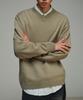 SIGNATURE V-Neck Relaxed Knit [Khaki Gray]