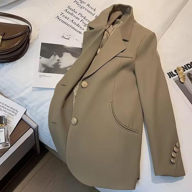 Formal Blazers Suit Jacket for Women Solid Color Long Sleeve Blazers