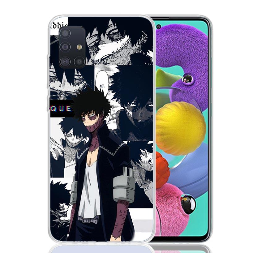 My Hero MHA Dabi Bnha Phone Case For Samsung Galaxy A52 A32 A22 A12 A02S A50S A30S A51 A31 AA71 Note 20 Ultra 10 S10 Plus Galaxy