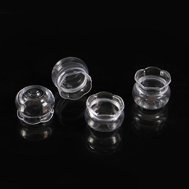 Simulated Plastic Transparent Mini Lace Vase Model Toy House Mini Furniture Decorative Accessories