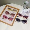 European and American style metal hollow cat eye sunshade sunglasses personalized punk party stage beautiful accessories sunglasses