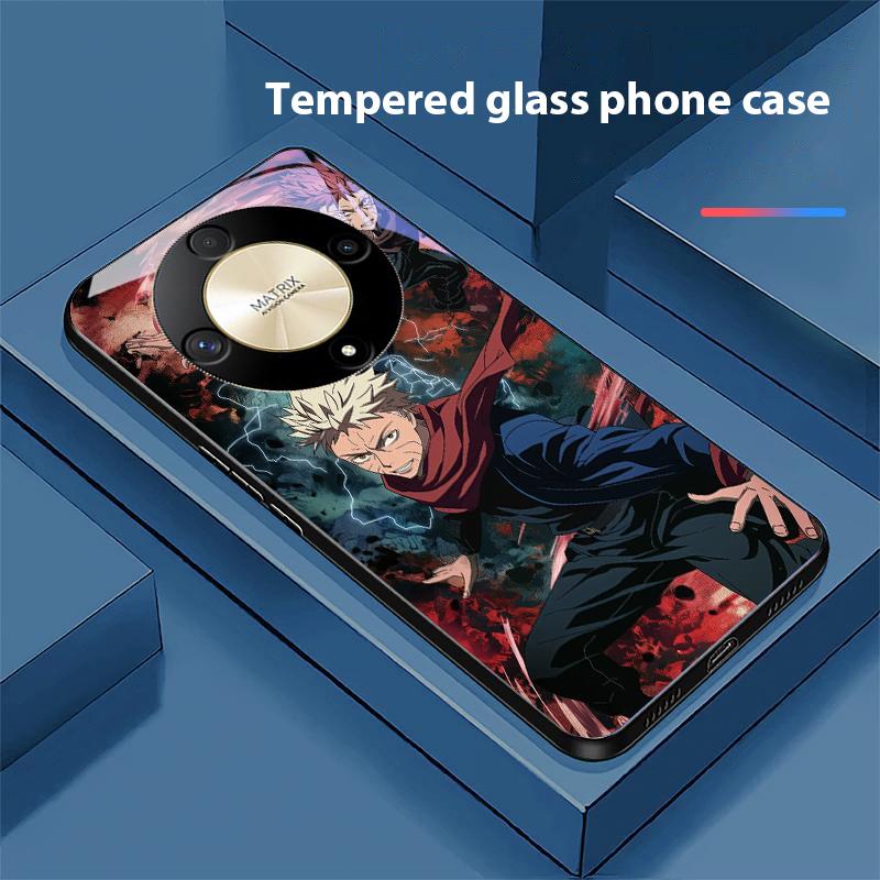 

Cartoon Magic Boy For Honor Magic 6 50 70 90 Lite X7b 200 Pro Nova 10 Nova 5T X6 P30 Pura 70 Ultra Tempered Glass Phone Case For Pura 70 Ultra