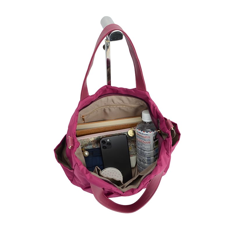 Avancer Casual Handbag 57775 Large Easy to Care [Popular Item] 2-Way Women's <Lapitas II>, Capacity, (Grey Beige)