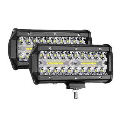 7-inch 120w Cross-border Car/SUV 3-Row Work Light Spotlight for Roof/Front Bumper Mod