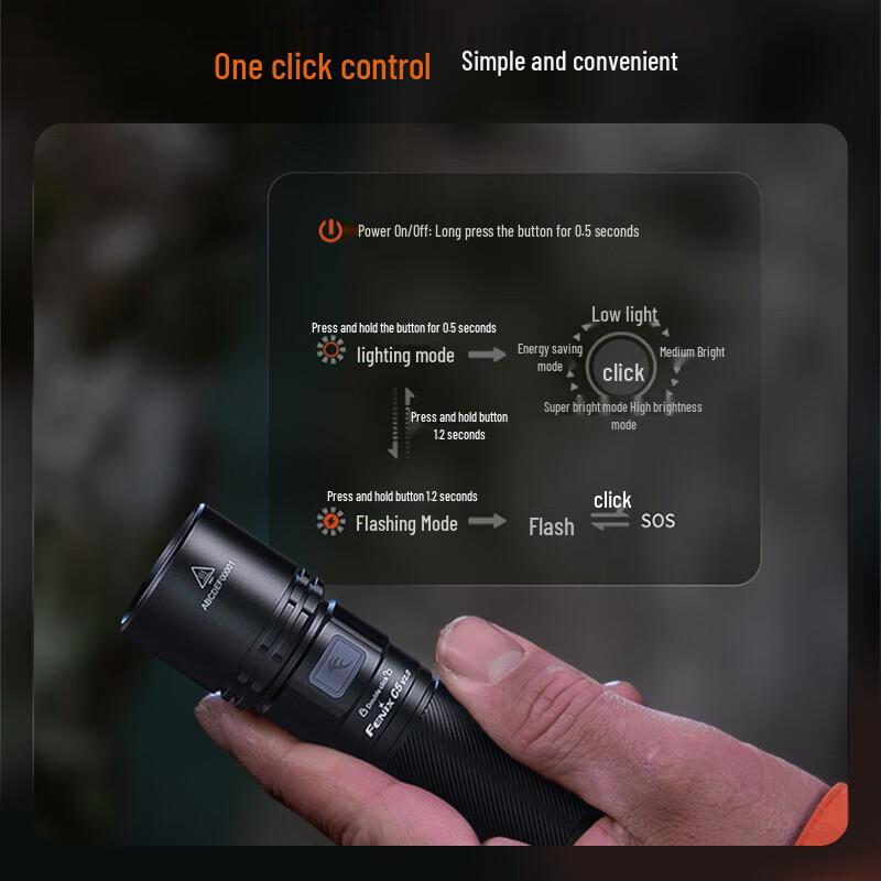 Fenix C5 V2.0 Rechargeable Flashlight