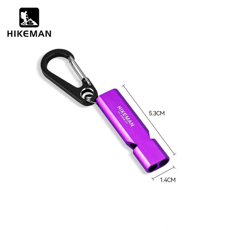 Loud Dual Chamber Emergency Whistle – Aluminum Survival Whistle with Lanyard for Camping Hiking