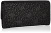 Indenya Long Wallet, Wallet Case Z, Black Deer Leather with Black Lacquer, Clematis Pattern, 2314-01-169