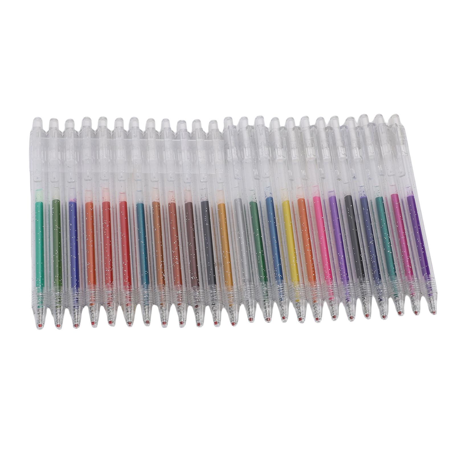 

24 цвета гелевые ручки с блестками наконечник 1 мм многофункциональные маркеры с блестками для украшения дневников календарей