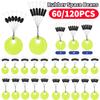 60/120pcs/Set Rubber Space Beans Stoppers Carp Fishing Bait Fish Float Tools Professional Space Beans Fishing Tackle Accessory