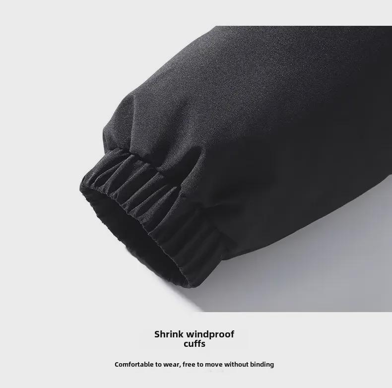 Men's and Women's Winter Stand Collar Down Jackets - Thick, Solid Color, Casual Fit