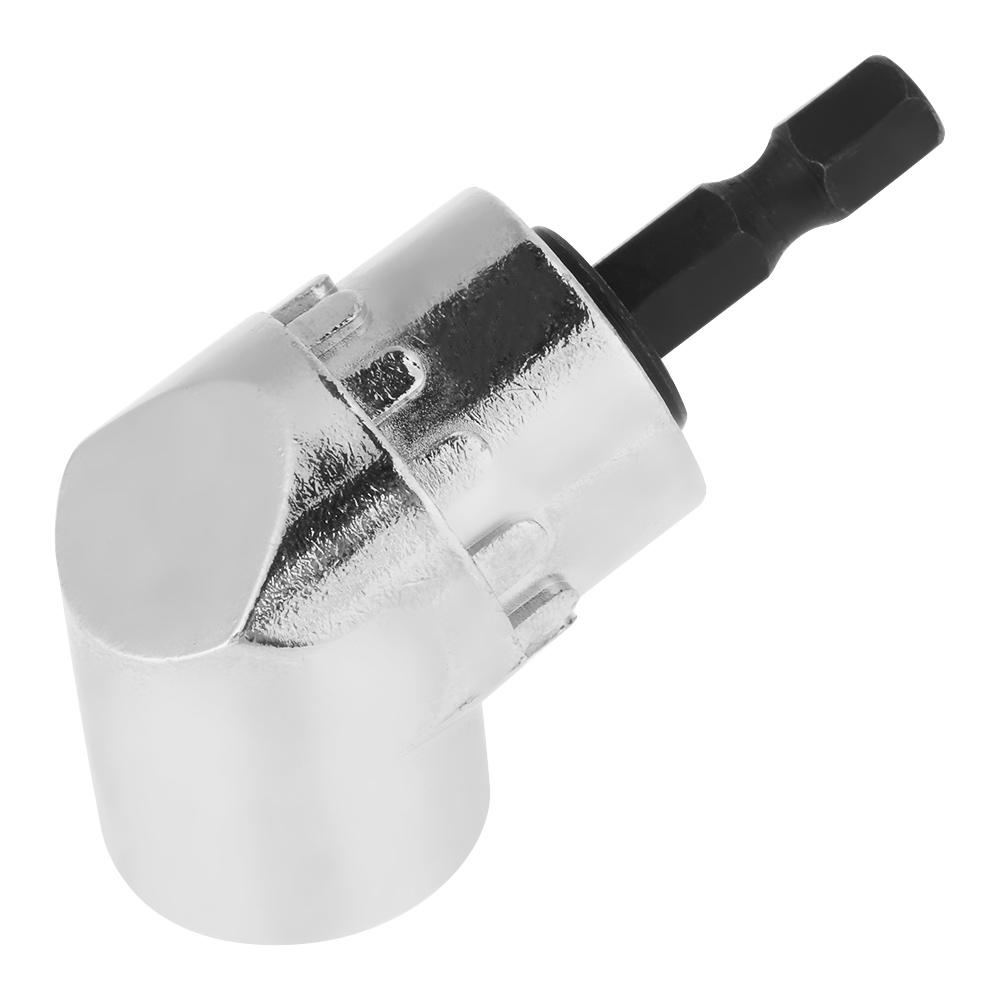 1/4in 105 Degree Angle Hex Extension Drill Bit Chromium Vanadium Alloy Steel Adjustable Screwdriver Socket Holder Adapter