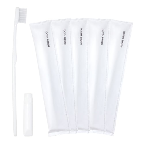 

Упаковка 500 тюбиков зубной пасты HOKUTO с одноразовыми зубными щетками, для коммерческого использования, большой объем, сделано в Японии, в индивидуальной упаковке, гостиничные принадлежности, 5