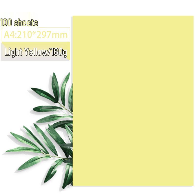 A4 Double-Sided Color Paper & Cardstock Set, 160g/240g, Free Shipping, 100 Sheets