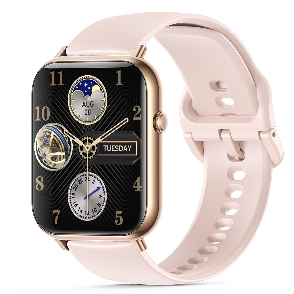 Q19MAX Fashion Smartwatch: Heart Rate & Blood Oxygen Monitoring, Bluetooth Calls, IP68 Waterproof