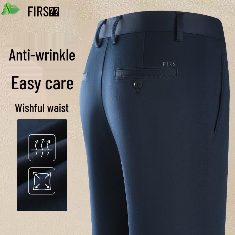 FIRS Men's Micro-Stretch Straight Leg Casual Pants