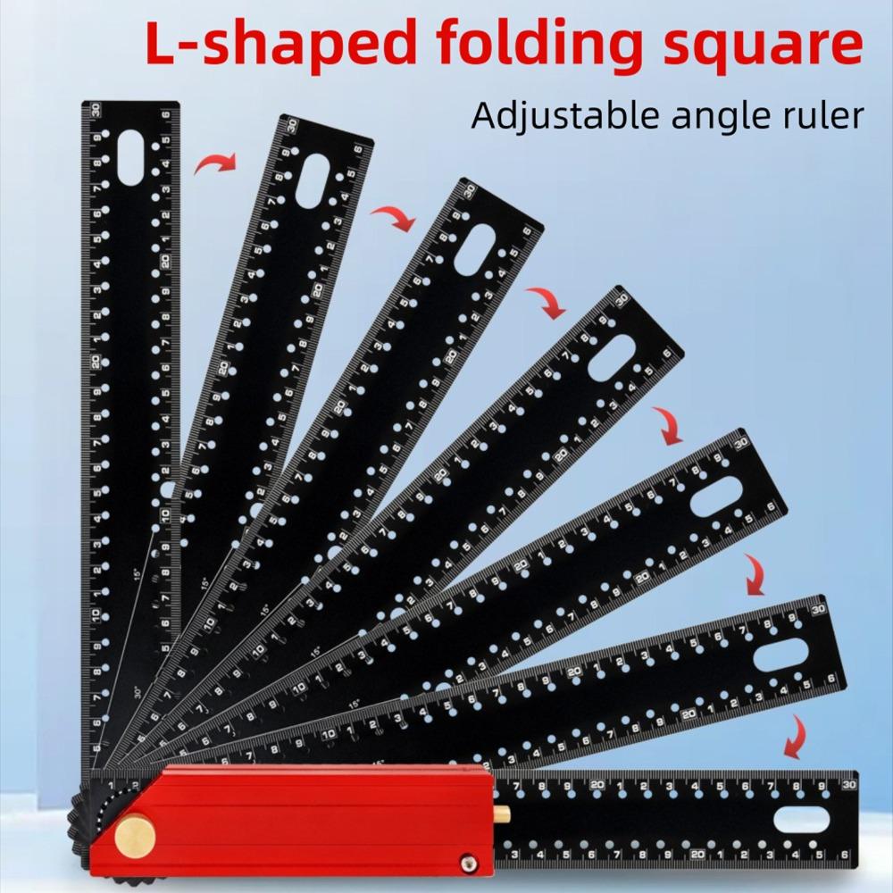 90 Degree Framing Square Aluminum Alloy Carpenter Square Ruler L Shaped Ruler  Woodworking
