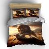 "Wildlife Animal Fight Decor Set" Soft Comfortable Duvet Cover Bedding Set Included 1*Duvet Cover & 2*Pillowcases gift