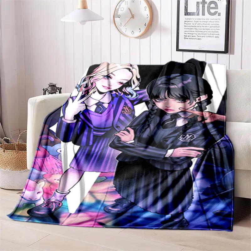 1PC Wednesday blanket, all-season lightweight home office outdoor nap multifunctional blanket, Christmas gifts