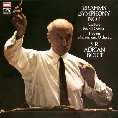 LP Plaat SIR ADRIAN BOULT LONDON PHILHARMON Brahms Symfonie nr. 4 ASD2901 HIS MASTERS V VK Klassiek Gebruikt
