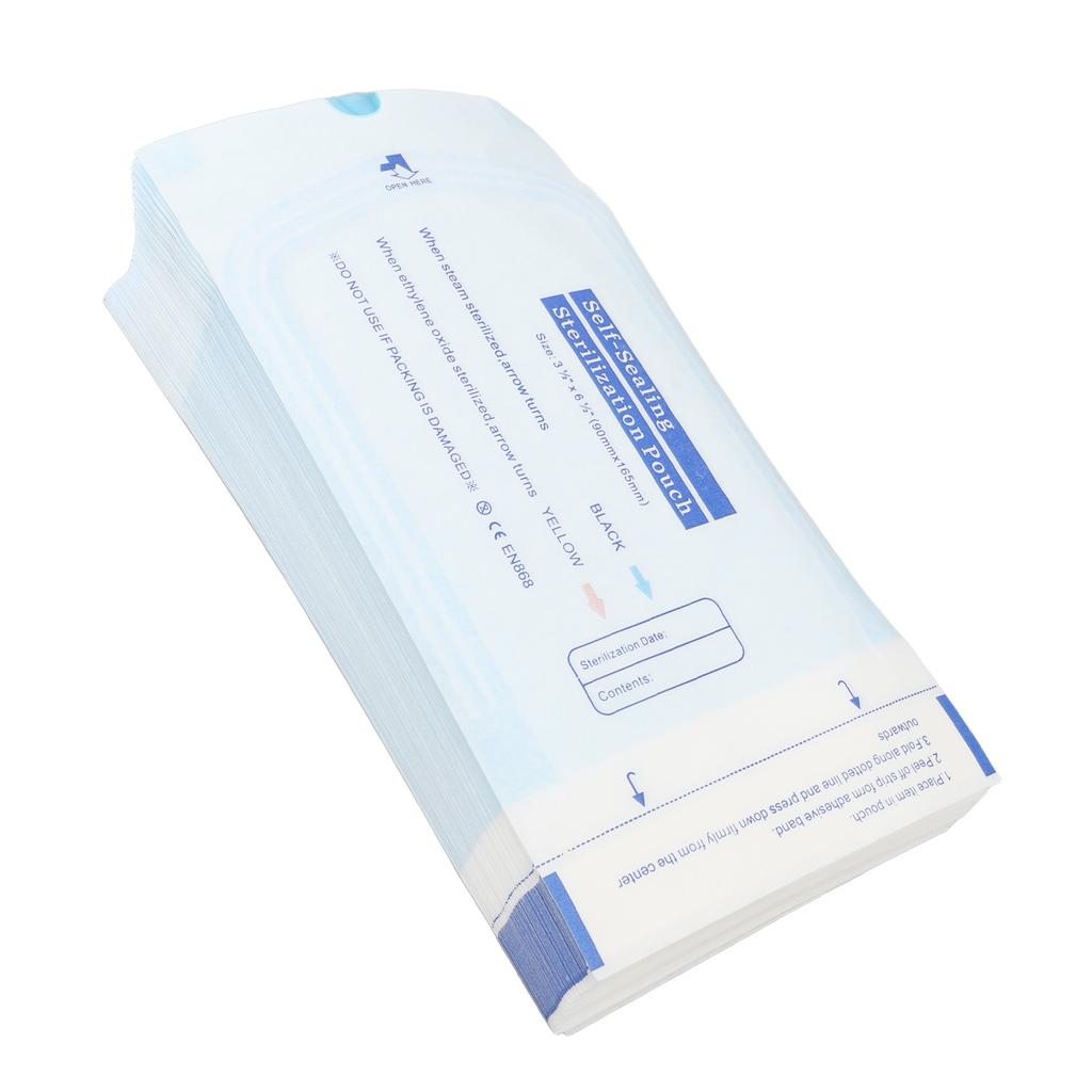 200pcs Self  Ing Bag Disposable Self  Ing Pouch Waterpoorf Dustproof Bag for   Cosmetic Food Laboratory