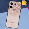 PERSONALIISIERTes Glitzer-Namensinitialen-Case Für Xiaomi Redmi Note 13 Pro Plus Note 9 10 11 12 Pro 9S 10S 11S 12S 10C 12C 13C Hülle