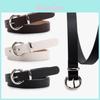 Minimalistische dames riem van PU leer met legering gesp voor casual en kantoor
