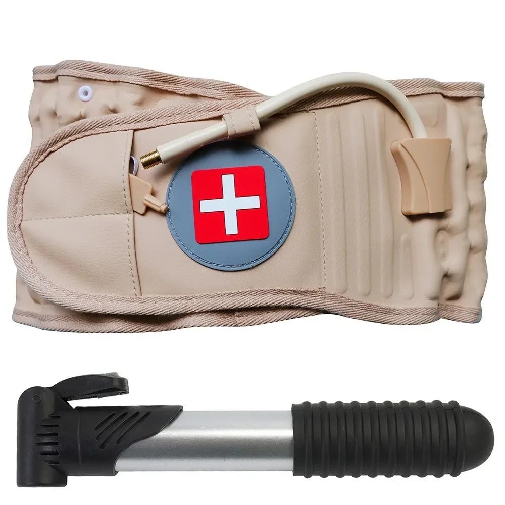 

Надувной поясничный бандаж для вытяжения позвоночника Пояс для поддержки спины Пояс для облегчения боли в спине Массажер от боли в спине Унисекс