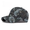 Women’s Ethnic Jacquard Baseball Cap, Floral Print Structured Brim Sun Hat, Casual Outdoor Duckbill Cap