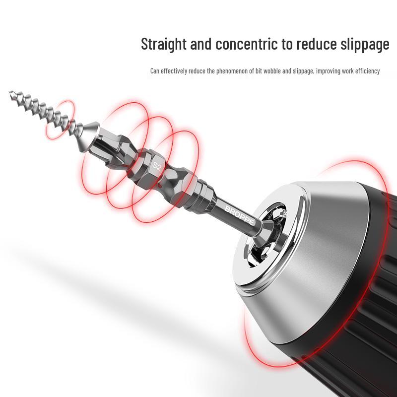 Double-Ended Magnetic Cross & Flathead Electric Screwdriver Bit Set