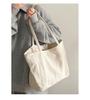 Bag Women's 2025 New Large Capacity Korean Version Twill Canvas Bag Commuter Shoulder Portable Casual Women's Bag