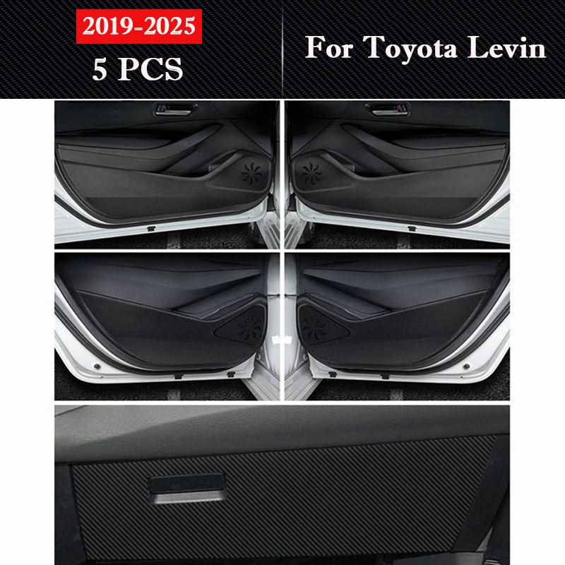 For Toyota Levin 2019-2026 Car Door Anti Kick Pad Mats Glove Box Protection Stickers Scratch Resistant Film Interior Accessories