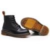 Martin Boots Women's Hole British, Couple Short Boots Men's and Women's Boots Real Soft Leather Round Tote Boots