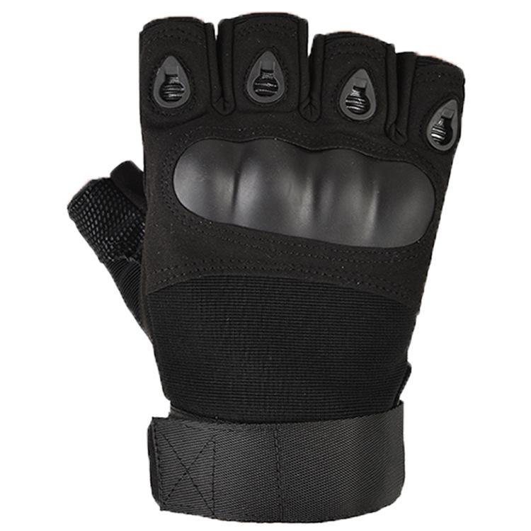 Męskie Taktyczne Rękawice Rowerowe Bez Palców Antypoślizgowe na Wiosnę/Jesień - Odporne na Ścieranie, Ochronne, Idealne do Treningu na Zewnątrz i Jazdy Motocyklem