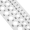 29 Holes Drill Gauge Hanging Hole Design Bit Pattern Drill Template Sturdy Stainless Steel Drill Bit Checker Plate Gauging