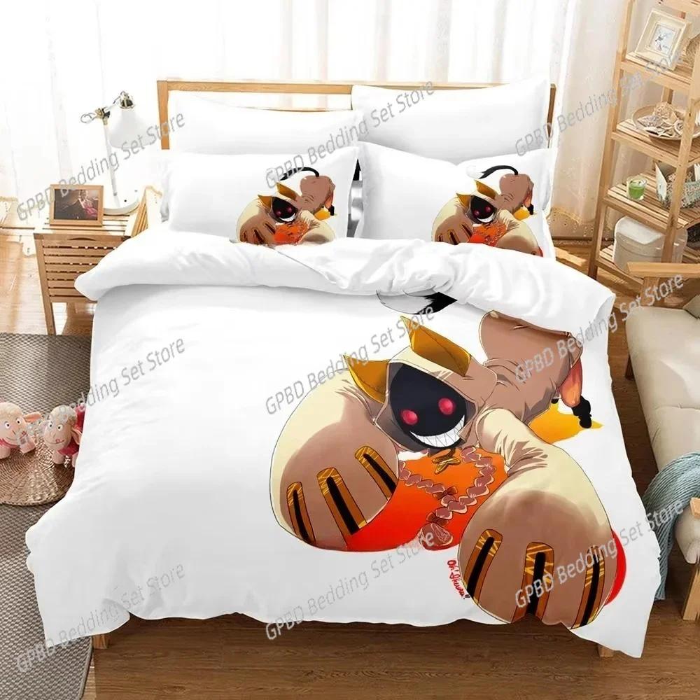 New Personality 3D Printed Anime Blazblue Bedding Set Cartoons Three-piece Set Adult Kid Bedroom Duvet Cover Sets Home Textiles