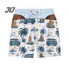 Regalo Scherzo Festivo per Uomini Pantaloncini a Fondo Hairy Grande, a Strisce da Spiaggia con Bandiera USA, Mutande Scherzose per Addio al Celibato, Costumi da Bagno Divertenti Estivi