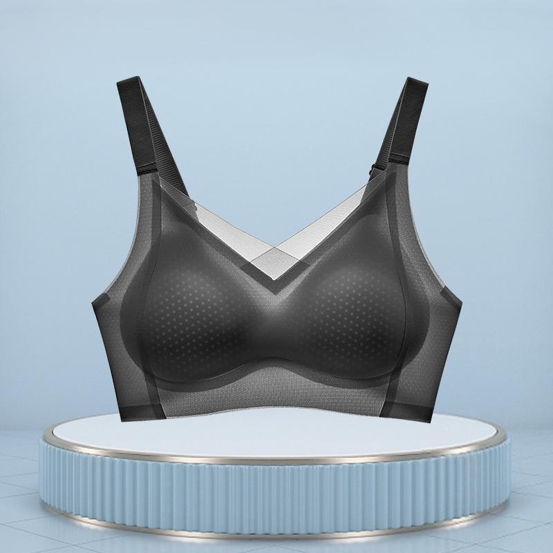 Seamless Lift Bra: Ultra-Thin, Breathable, No Steel Ring, Anti-Sag Support for Small Chests