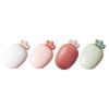 Carrot Soap Dish with Lid Cartoon Soap Holder Tray Bathroom Soap Rack for Bathroom