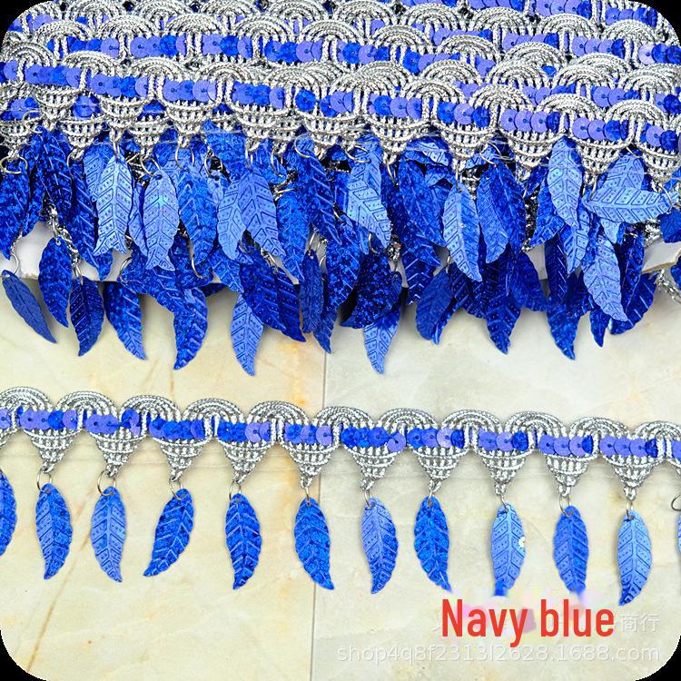 Pagoda Leaf Lace Tassel Trim - 9m: Decorative Fringe for Stage Dance Costumes