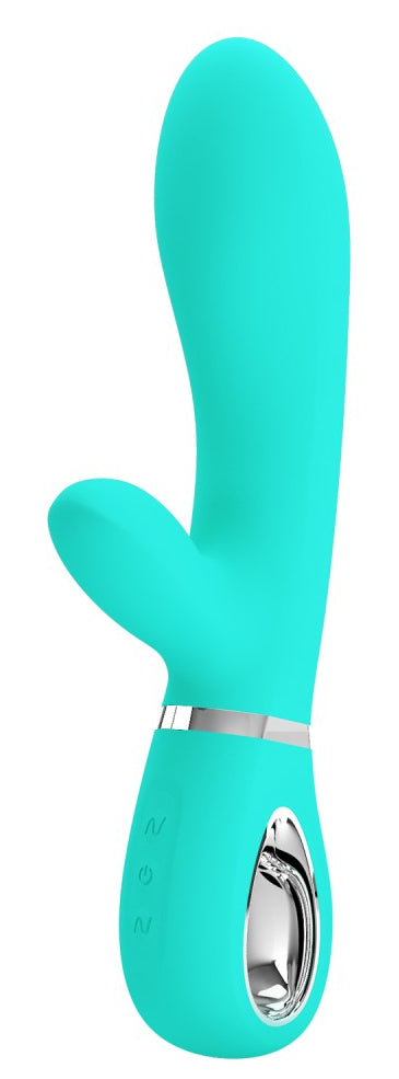 Vibro Rabbit Thomas 11 x 3.8cm Turquoise - Pretty Love - Rabbits Vibrants